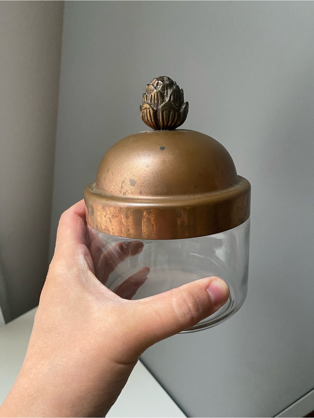 Vintage Ruffoni Glass Kitchen Jar